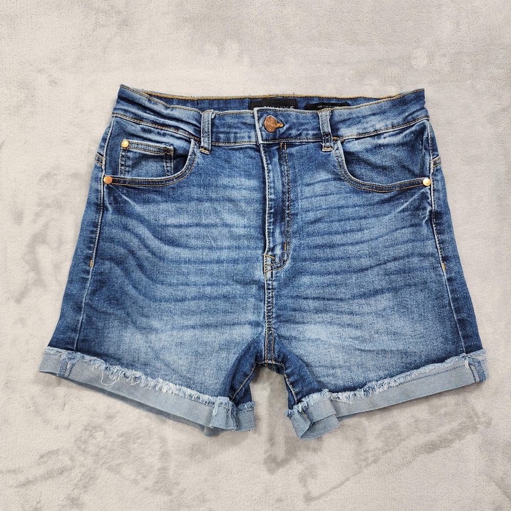 KENDALL + KYLIE Shorts Womens‎ 11/30 Blue Icon Cutoff Denim Frayed Hem Stretch